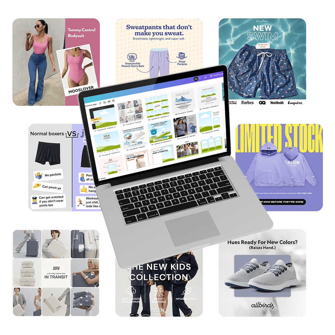 Kandy Statics Fashion Pack | 100 Canva & Figma Templates